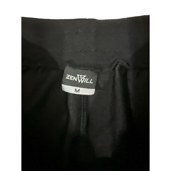 Zenwill Tapered Workout Running Pants Joggers Mens Size MEDIUM Black - Picture 4 of 7